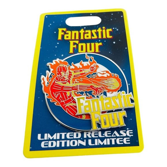 Disney Parks Marvel Fantastic Four The Human Torch Limited Release Pin - Picture 3 of 6